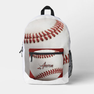 Personalised Baseball Printed Backpack