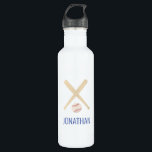 personalised baseball red white blue 710 ml water bottle<br><div class="desc">This personalised baseball theme stainless steel water bottle will make the perfect gift for any baseball loving boy.</div>