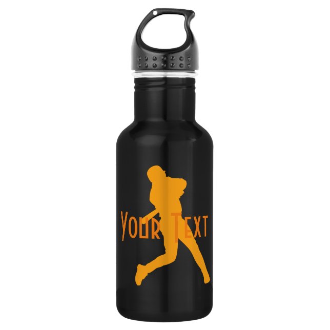 Personalised Baseball Sport Hobby  Water Bottle (Front)
