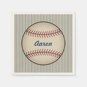 Personalised Baseball Sports Party Napkins