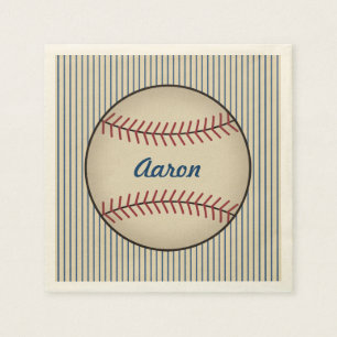 Personalised Baseball Sports Party Napkins