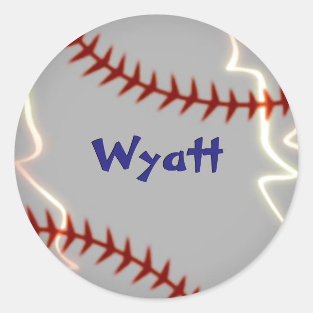 Personalised baseball stickers (Front)