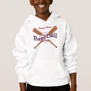 Personalised Baseball Sweatshirts Hoodies for Kids
