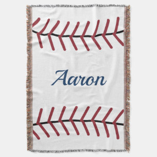 Personalised Baseball Throw Blanket