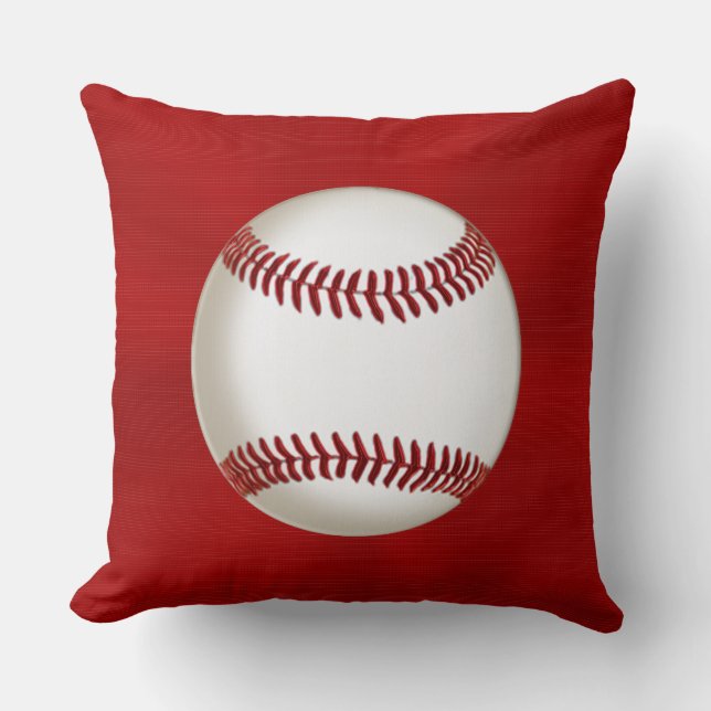 Personalised Baseball Throw Pillows with YOUR TEXT (Front)