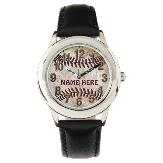 Personalised Baseball Watches for Kids (Front)