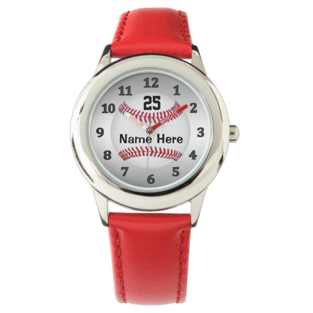 Personalised Baseball Watches for Kids (Front)