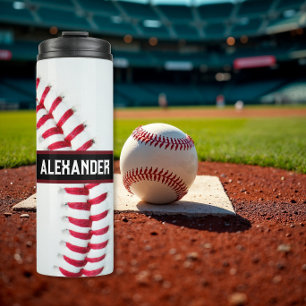 Personalised Baseball Water Bottle With Name