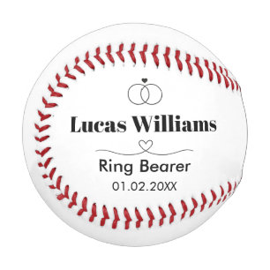 Personalised Baseball Will You Be My Ring Bearer