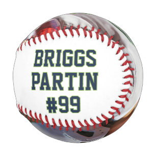 Personalised Baseball with Custom Name and Photo