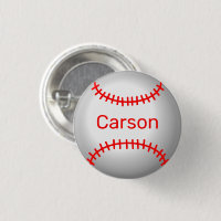 Personalised Baseball with Red Stitches 