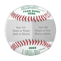 Personalised Baseballs for Team, Senior Night Gift