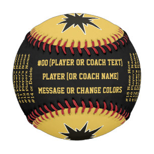 Personalised Baseballs for Team, Seniors or Coach