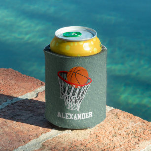 Personalised Basketball and Hoop Can Cooler