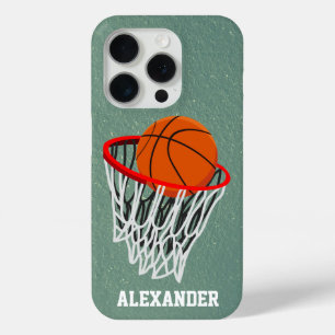 Personalised Basketball and Hoop iPhone 15 Pro Case