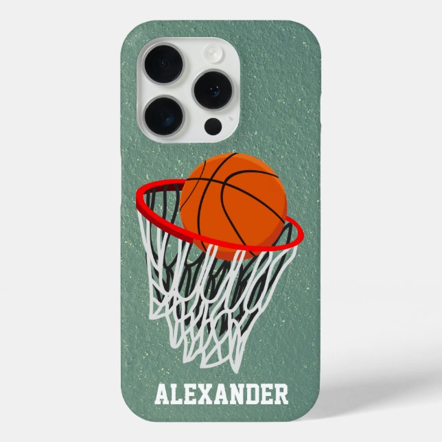 Personalised Basketball and Hoop Case-Mate iPhone Case (Back)