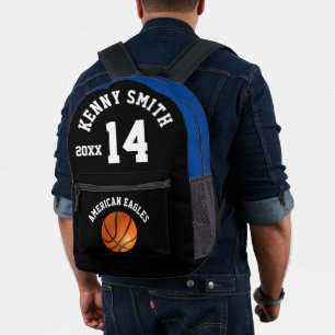 Personalised Basketball Backpack name team number