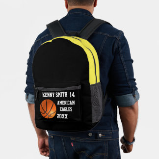 Personalised Basketball Backpack name team number
