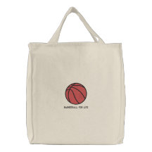 Personalised Basketball  Ball embroidered Bag