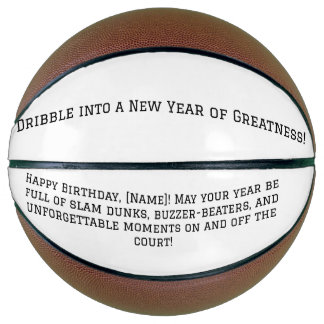 Personalised Basketball Birthday Gift