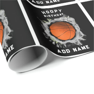 Personalised Basketball Birthday Wrapping Paper