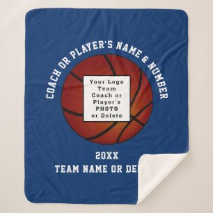 Personalised Basketball Blanket for Players, Coach