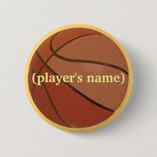 Personalised Basketball Button