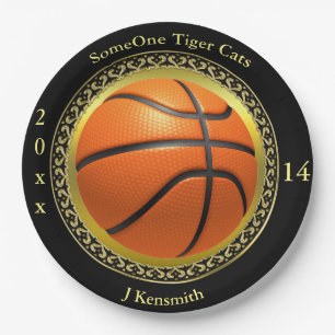 Personalised Basketball Champions League design Paper Plate