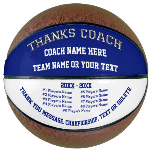 Personalised Basketball Coach Appreciation Gifts