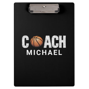 Personalised Basketball Coach  Clipboard