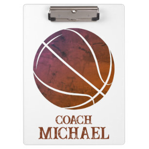 Personalised Basketball Coach Clipboard