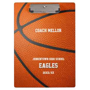 personalised basketball coach clipboard