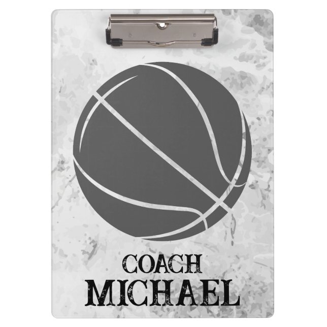 Personalised Basketball Coach Clipboard (Front)