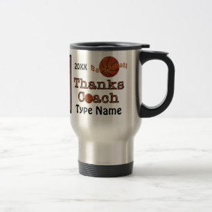 Personalised Basketball Coach Gift Ideas Men Women Travel Mug