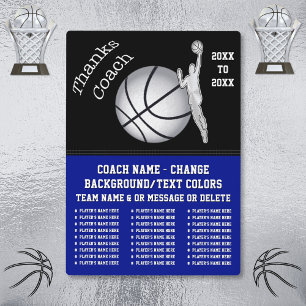 Personalised Basketball Coach Gifts, Basketball Plaque