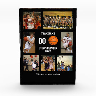 Personalised Basketball Collage Photo Block
