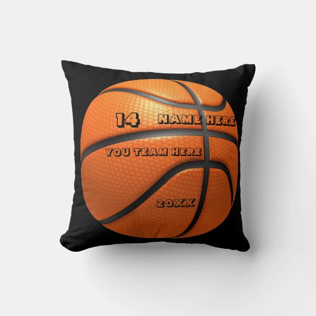 Personalised Basketball cushion with Player's Name (Front)