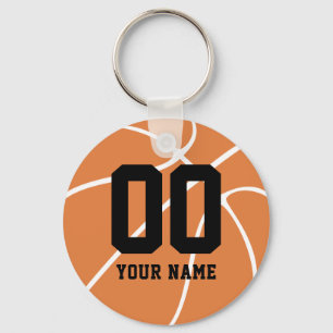 Personalised Basketball Custom Name Key Ring