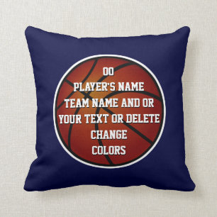 Personalised Basketball Decor for Boys Room Cushion