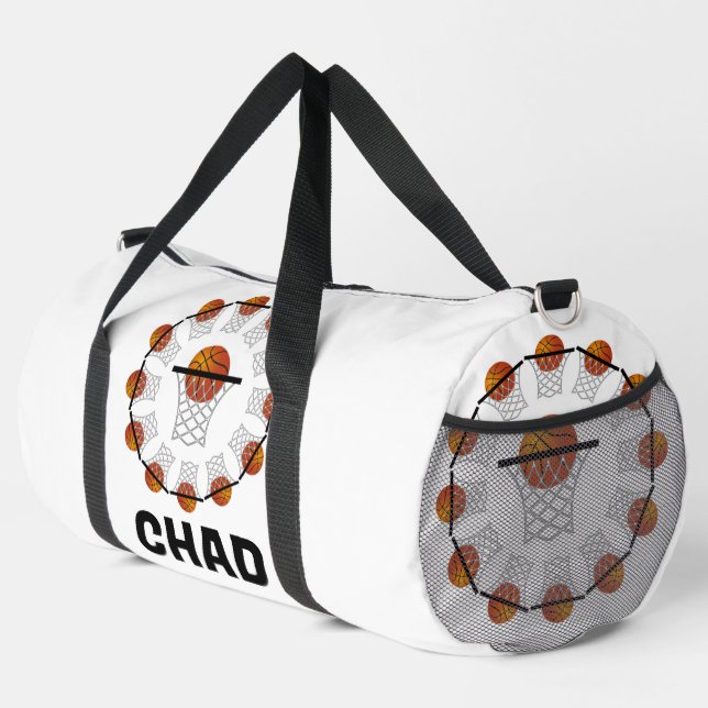 Personalised Basketball Duffle Bag (Right Corner)
