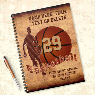 Personalised Basketball Gift Ideas, Basketball Notebook