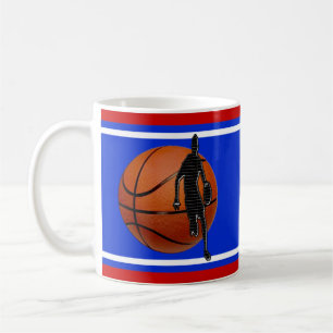 Personalised Basketball Gifts for Players, 3 Text Coffee Mug
