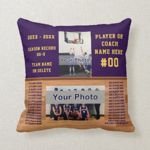 Personalised Basketball Gifts for Players, Coaches Cushion