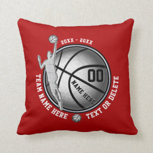 Personalised Basketball Gifts for Players, Seniors Cushion