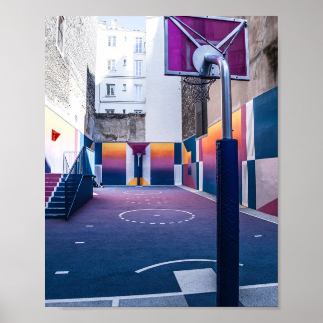 personalised basketball gifts poster (Front)