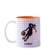 Personalised Basketball Girl Coffee Mug