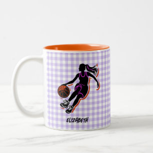 Personalised Basketball Girl Coffee Mug