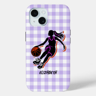 Personalised Basketball Girl IPhone 15 Case