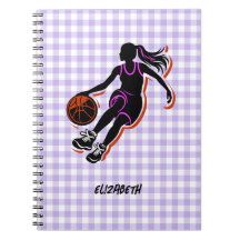 Personalised Basketball Girl Notebook