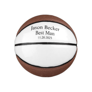 Personalised Basketball, Groomsmen and Best Man Gi Mini Basketball